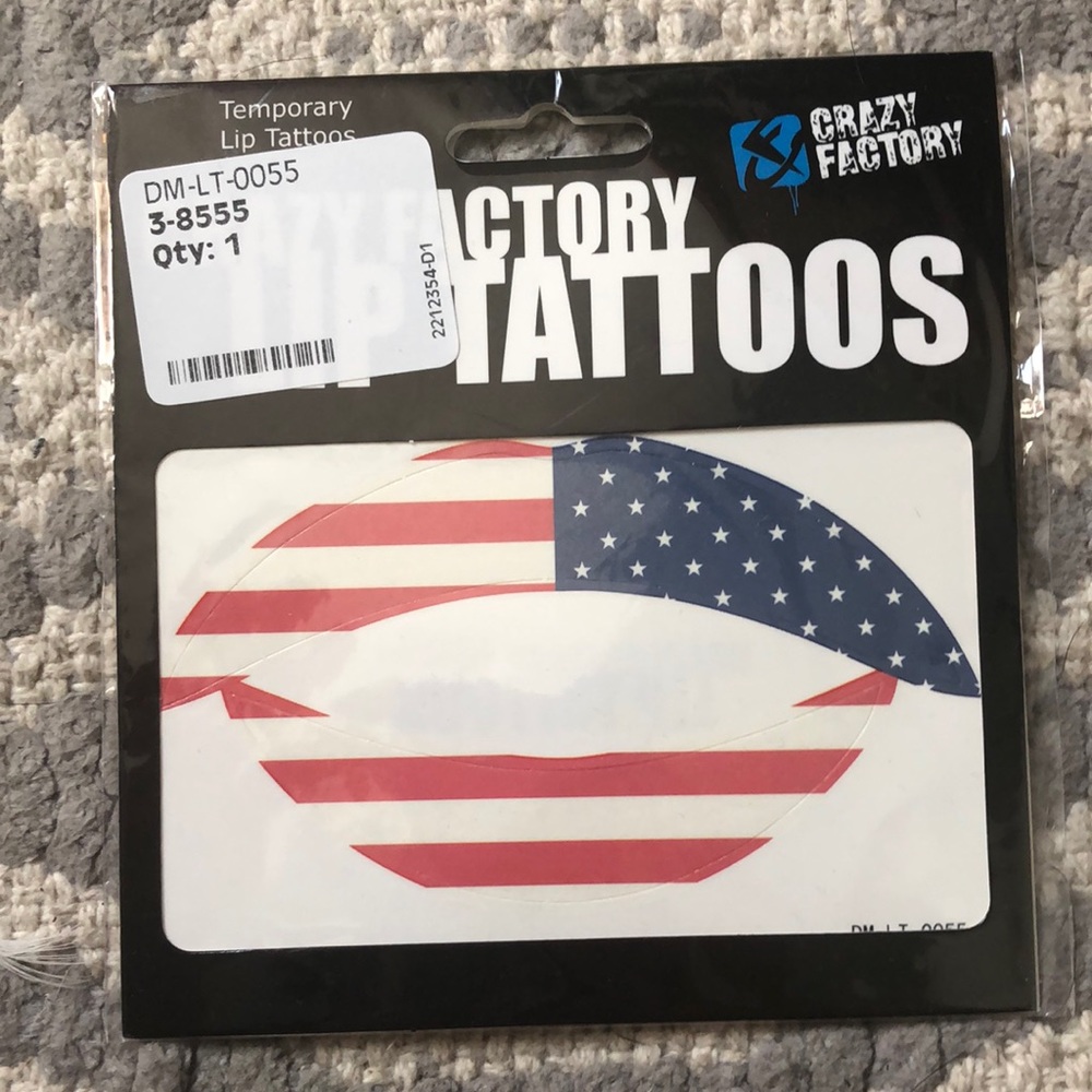 Lip tattoo